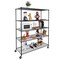 Seville Classics UltraDurable 5-Tier NSF Steel Shelving, 60" W x 24" D x 76" H